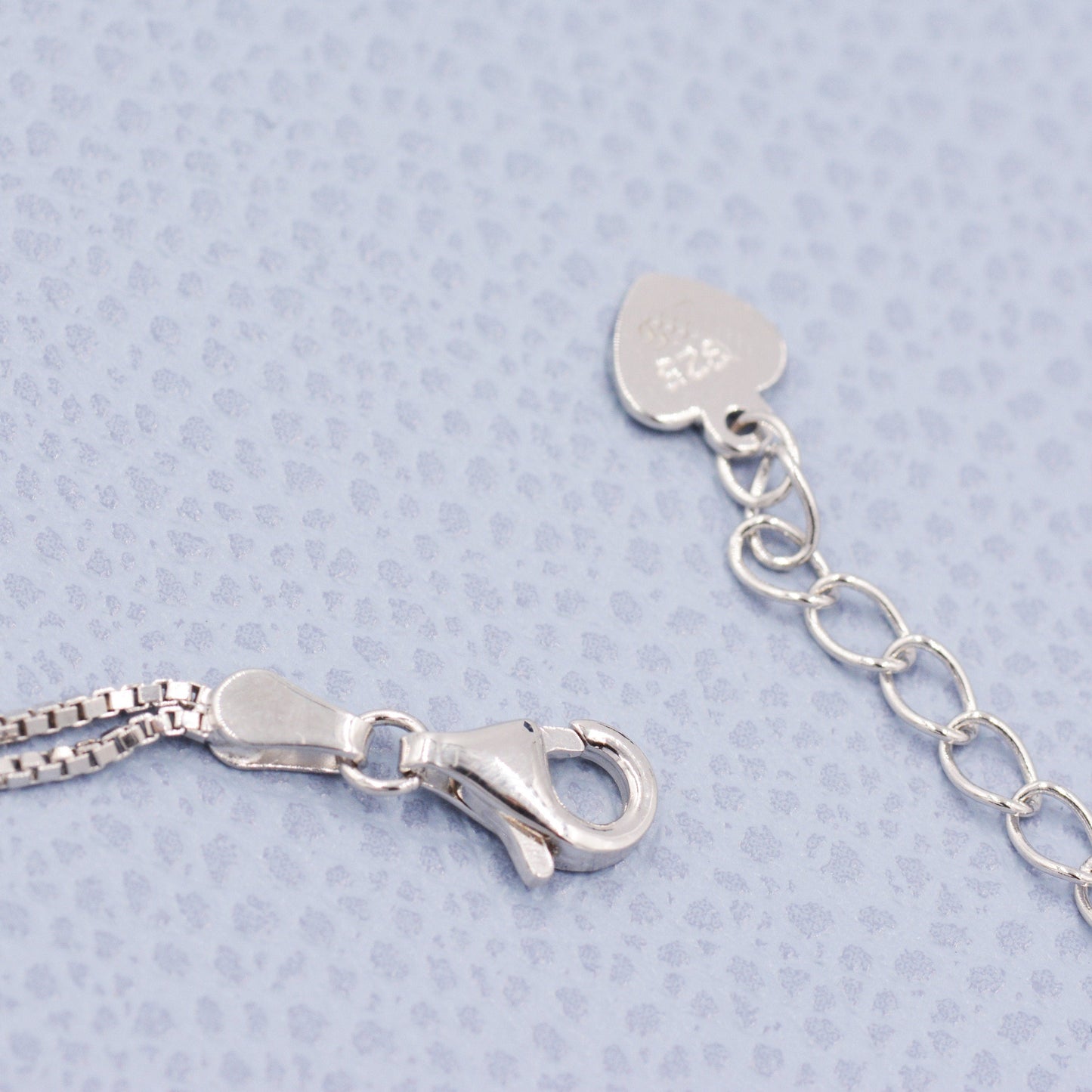 Heart Charm Bracelet in Sterling Silver, Solid Sterling Silver Heart Bracelet, Double Layer Heart Bracelet